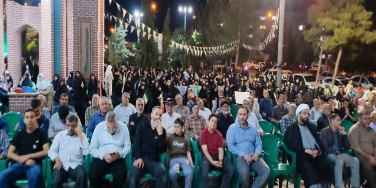 حماسه آفرینی خاورشهریها در نود و یکمین شب مقاومت و خونخواهی امام شهید